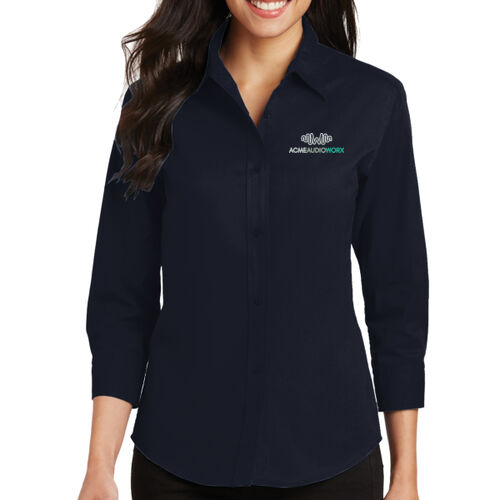 AudioWorx Ladies 3/4 Sleeve Shirt  Thumbnail